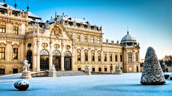 Winter Palace Belvedere HD wallpaper.