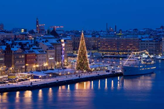 Año nuevo en el fondo de pantalla de Estocolmo.