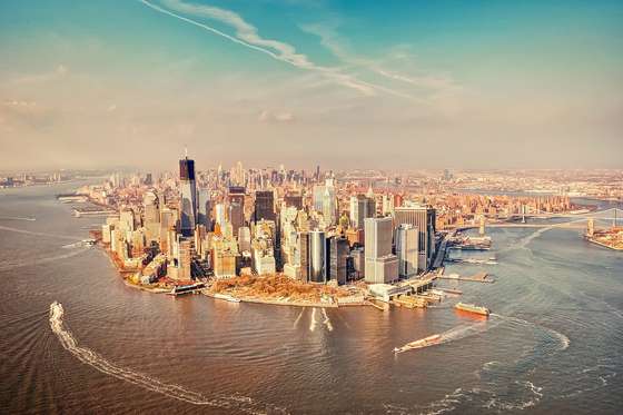 Manhattan aus der Höhe von HD Wallpaper.
