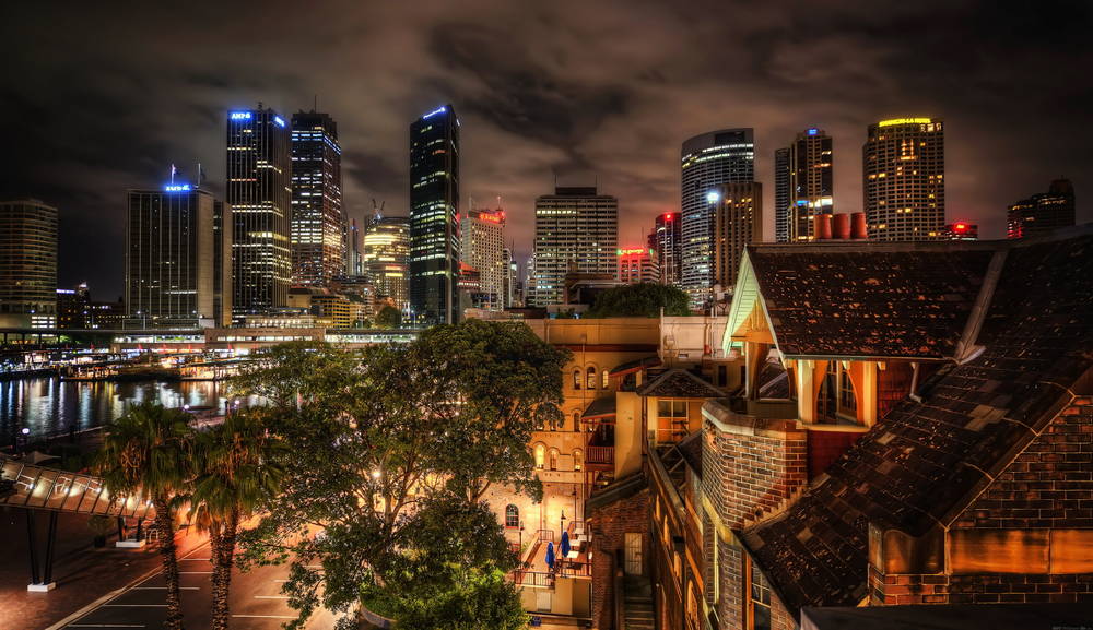 A colorful view of Sydney.