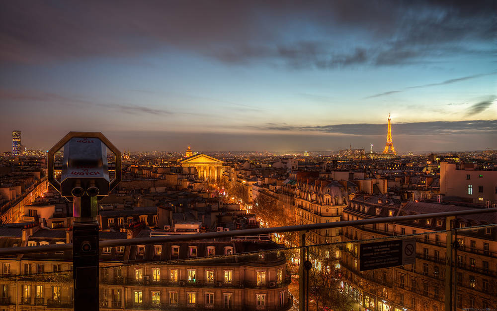 Magnifique vue sur Paris.