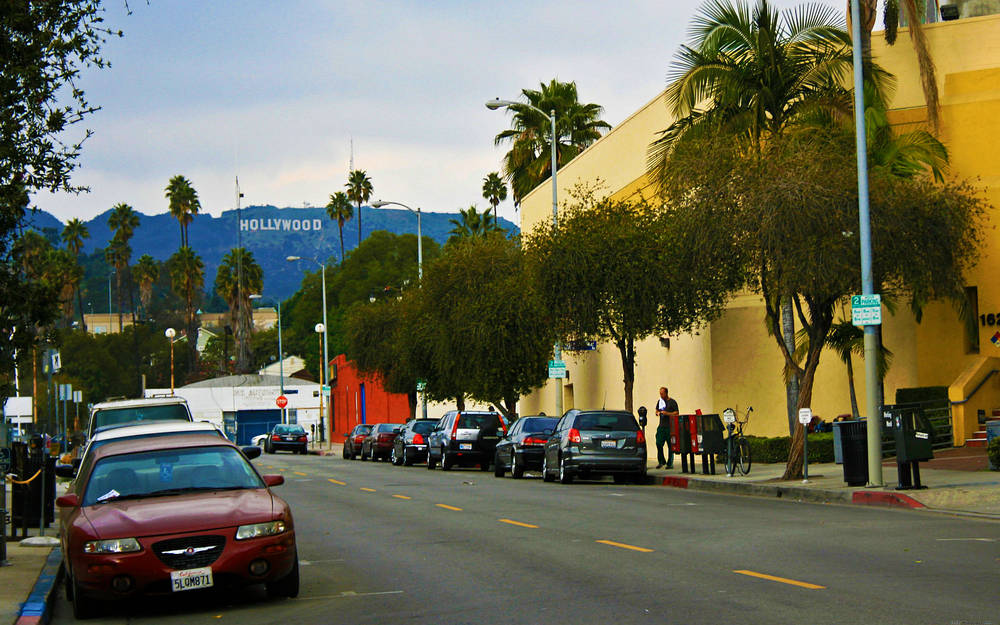 Straße in Los Angeles.