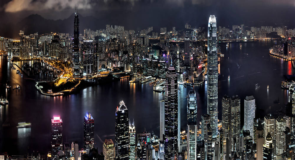 Nacht Hongkong.