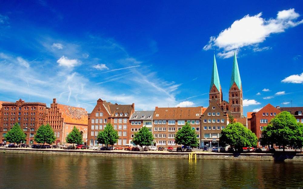 Lübeck Deutschland Tapete.