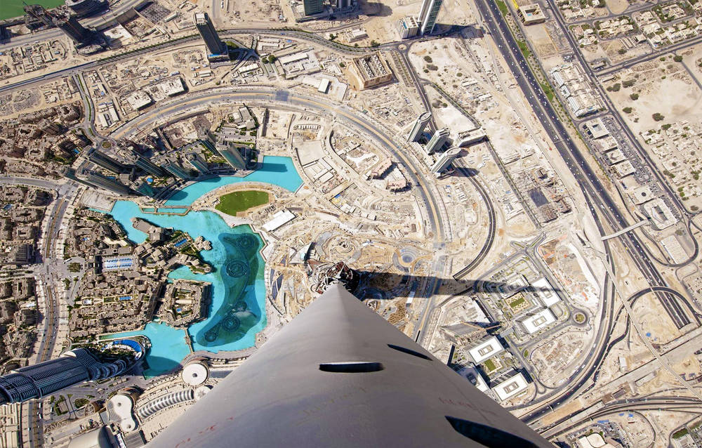 Dubai es una vista desde arriba.