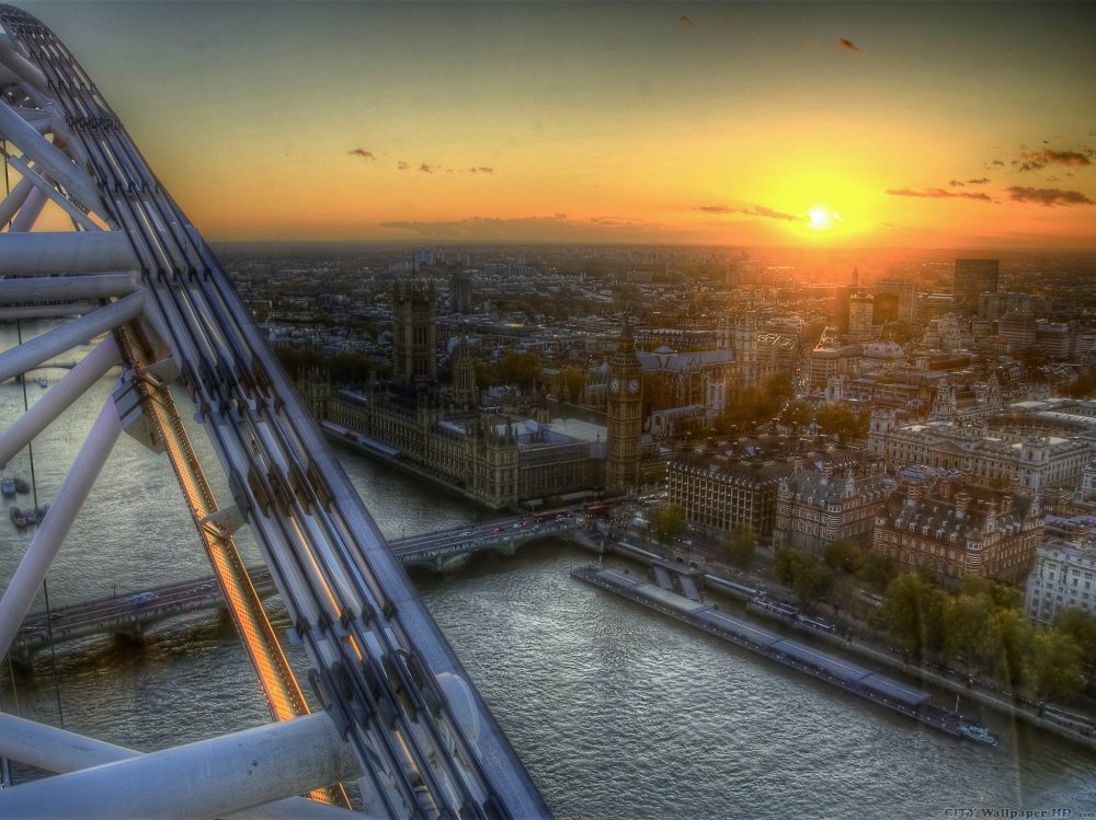 Calidad escritorio fondos de pantalla con una vista de la hermosa ciudad de Londres.