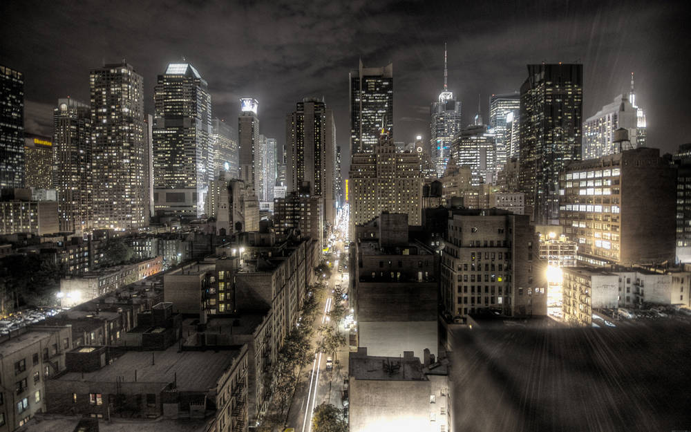 New York at Night Wallpaper.