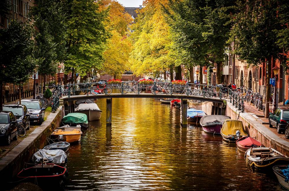 Início do outono em Amsterdam HD papel de parede.
