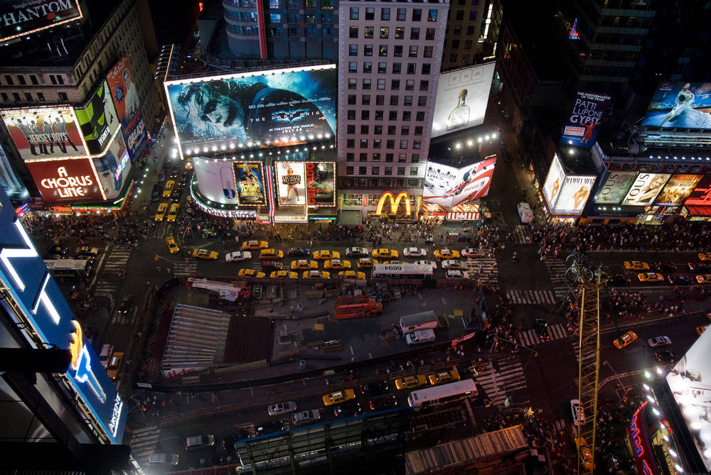 Maravilhosa e encantadora Times Square.