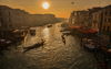 Charming Canal Grande in Venedig.