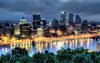 Nachtlichter von Pittsburgh.