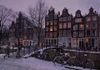 Winterabend in Amsterdam.