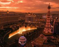 Sonnenaufgang in Las Vegas.