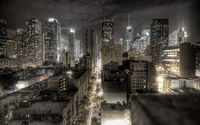 New York bei Nacht Wallpaper.