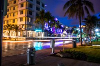 Sfondi luminosi di alta qualità sera a Miami.
