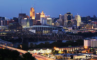 Evening Cincinnati HD wallpaper.