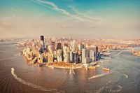 Manhattan dall'altezza dello sfondo HD.